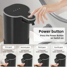 DONASIRA Máy xịt xà phòng, Chai đựng xà phòng lỏng/nước rửa chén có thể nạp lại, Máy xịt xà phòng cảm biến tự động, Không chạm, Kích hoạt bằng chuyển động, Có tùy chọn dạng bọt hoặc dạng lỏng, Dung tích cực lớn, Có thể sạc lại qua USB-C, Tuổi thọ pin dài, Thích hợp sử dụng tại nhà, Tuyệt vời để tự sử dụng hoặc làm quà tặng! - Bọt trắng - Xem 10