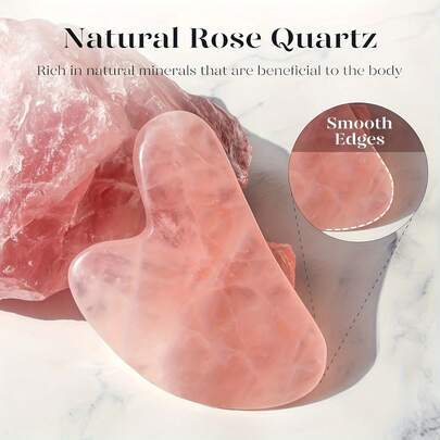 1pc/3pcs Heart-Shaped Massage Tool - Smooth Pink Quartz Gua Sha Board, For Relaxing Face And Body Care, Facial Massage Tool, Resin Material Gua Sha Board