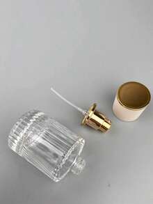1pc100ml/50ml/30ml大容量便捷香水喷雾瓶高档化妆品分装瓶竖条纹螺口香水空瓶 - 彩色 - 查看 5