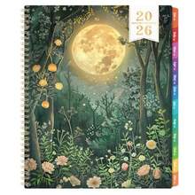 CZ 2026 Monthly Planner/Calendar 2026 Planner JAN 2026 DEC 2026 9 X 11 Monthly Planners 2026 2026 Calendar Planner With Twinwire Binding + Colorful Tabs + Pocket 5837 - 綠色 - 查看 1