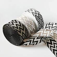 [Customer Favorite] 3 Yard 1.5 Inch/3..80cm Wave Pattern Jacquard Nylon Webbing Strap For Purse Bag DIY Crafting, DIY Wallet Making - Multicolor - View 10