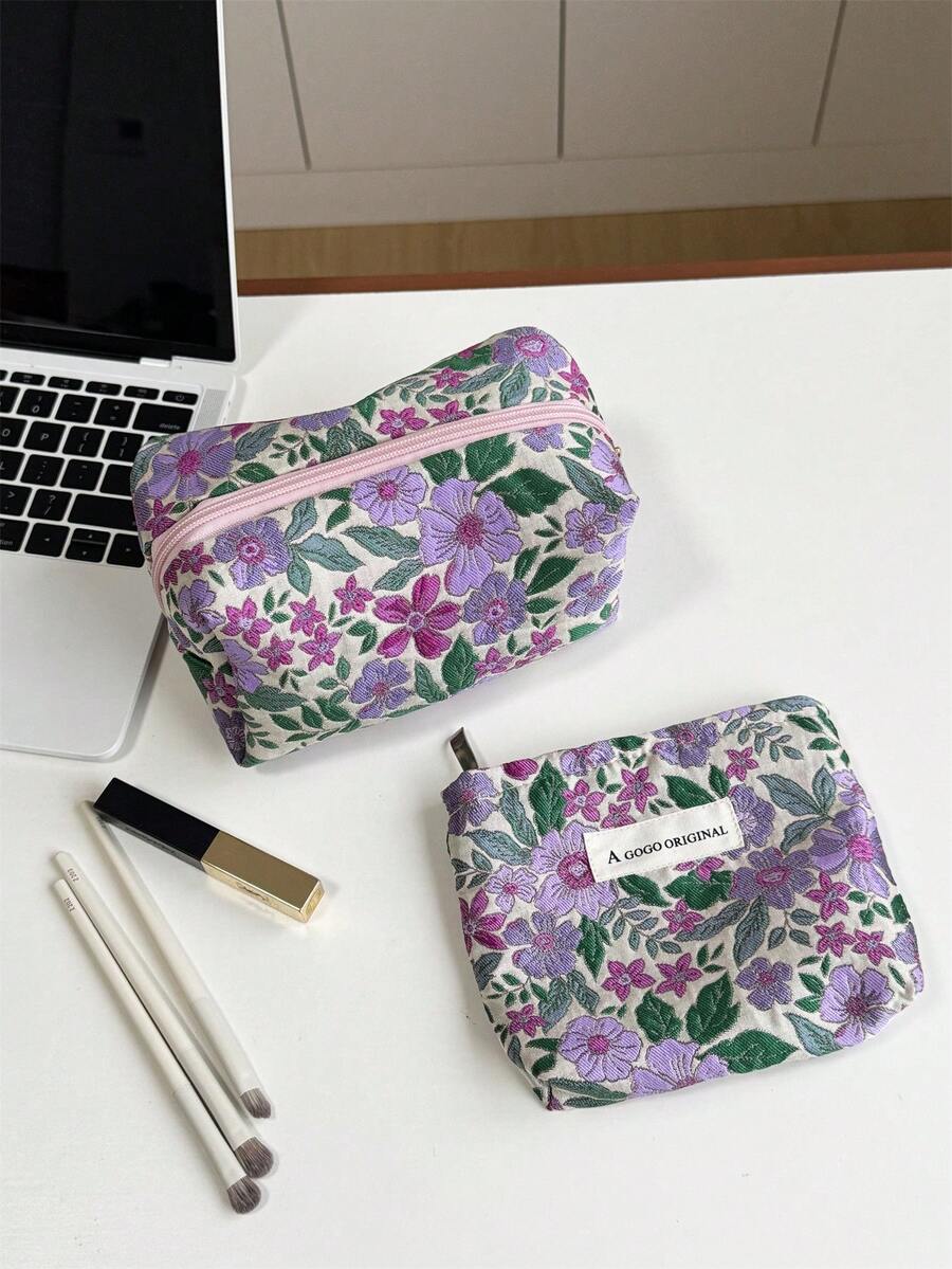 MEYOU FAIRY AGG 女用小清新尺寸化妝包，內袋，便攜旅行盥洗包，手提包，多功能護膚品收納包，女性衛生棉收納包，送給媽媽或女友的禮物，學生鉛筆盒
