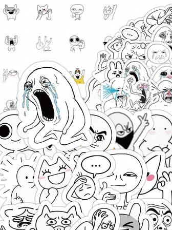 55PCS/PACK Funny Meme Stickers Pack, Cool Humorous Decals For Phone Metal Stickers & School Pencil Case, Stylish Decor For Teens & Meme Lovers