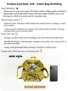 可定制个性化姓名或节日祝福语背包。定制您专属的迷你卡通泰迪熊背包，可用作书包或背包。您可以写上您的名字、字母、幸运数字等等。适合日常上学、舞蹈课、旅行，也是送给朋友和女儿的绝佳生日礼物。令人难忘。精美包装，可作为圣诞礼物、新年礼物等。其他图案随机印制。 - 多色 - 查看 12