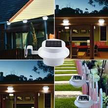 Senmeo 6 Pack Solar Gutter Light, Outdoor Solar Lights Waterproof With 3 LEDS, Landscape Lighting, Solar Fence Lights To Light Up Your Garden, Easy To Install, Suitable For Fences, Enclosures, Gardens, Camping Outdoor Lights, Christmas Lights Decoration - trắng - Xem 6