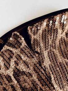 Vestido de fiesta elegante con estampado de leopardo, lentejuelas y parches de StyleQye, ideal para salidas nocturnas, actuaciones en el escenario y la playa