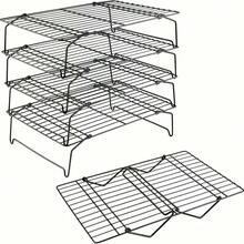 Five-Layer Foldable Baking Cooling Rack, Suitable For Cookies, Cakes, Pastries - Space-Saving Stacking Oven, Countertop And Holiday Baking Stand, Perfect For Halloween, Christmas, Cookie Cooling Station, Baking Cooling Rack. - 5個裝 - 查看 11
