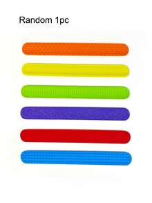 1pc Textured Silicone Bracelet Sensory Toy, Relieves Anxiety, ADHD And Stress, Adult Desktop Wearable Sensory Toy, Travel Airplane Shaped Fidget Toy, Suitable Gift For Men And Women, Holiday Gift - Multicolor - View 7