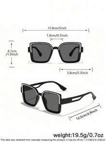 1PC Boys And Girls 4-8Y Cute Shiny Square Fashion Glasses Suitable For Holiday Outings, Outfit Matching, And Festival Gifts - Multicolor - View 10