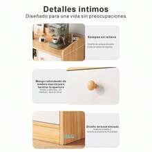 Armario De Cocina Moderno Minimalista 3 Puertas 1 Cajón Gabinete Organizador Muebles Cocina Estante Almacenaje Práctico Espacio Hogar Diseño Actual Sofisticado Capacidades Altas - Blanco - Ver 2