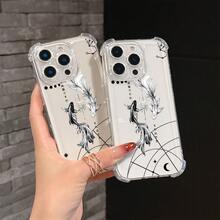 Funda de teléfono premium a prueba de golpes y resistente a caídas, diseño simple de Yin Yang Koi, compatible con iPhone 16 15 14 13 12 11 Pro Max X XR XS Max 8 7 Plus, funda trasera transparente suave a prueba de golpes. , Funda de Teléfono Linda, Funda de Teléfono Estética, Funda Transparente, Diseño a Prueba de Golpes, Funda de Moda ¿Quién podría resistirse a una funda de teléfono tan resistente y elegante? - 1 pieza - Ver 2
