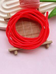 4.6英尺编织充电器保护套 - 防断裂弹簧套管，适用于USB数据线、耳机线，线缆整理器，耐用手机充电器保护套，旅行、车载、办公桌、大学宿舍必备