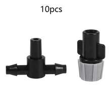 Outdoor Misting Cooling System With Adjustable Plastic Nozzles - 10/20/30m PE Tubing Quick Connector Drip Irrigation Kit For Home Garden Patio Micro Flow Fixed Spray Sprinkler - Multicolor - View 11