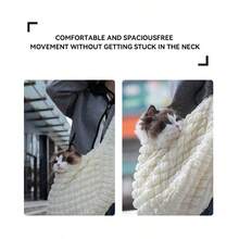 1pc Bubble Mesh Beige Cloud Convenient Pet Cat Sling Bag, Fashionable Cat Carrier, Easy To Carry, Suitable For Kittens And Adult Cats - Beige - View 5