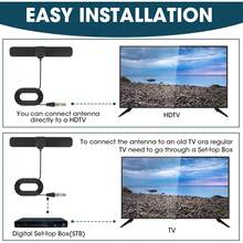 Antena para TV Digital Interior HDTV 4K Full Coaxial ,Antena de TV Digital para Interior, Alta Definición HDTV Ultra Compacta, Amplifica la Recepción de Canales - 1 - Ver 5