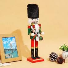 1-Piece 11.81-Inch Christmas Decoration Collectible Nutcracker Set - Traditional Handcraft Christmas Decorations, No Electricity Or Batteries Required - Suitable For Living Rooms, Bedrooms - Traditional Handcraft Christmas Decorations, No Electricity Or Batteries Required - Suitable For Living Rooms, Bedrooms Home Decor Room Decor Winter Christmas Decorations Home Christmas Gifts Christmas Decor