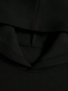 Hoodies For WomenWomen'S Navy Blue Hoodie With "16" Racing Car Graphic - "Charles Leclerc" Signature, Red & White Design, Casual Long Sleeve Pullover For Casual Attire, Casual Wear Hoodie |      Casual Hoodie |     Comfortable Fit HoodieAthleisure Graphic Hoodie For WomenLoose And Comfortableed Hardy Clothes - Black - View 3