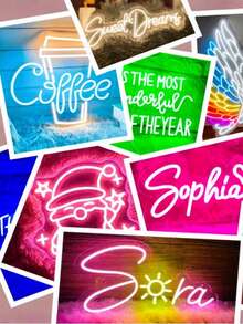 定制LED霓虹灯装饰,适用于房间、婚礼、节日、派对、感恩节、酒吧等场合,USB供电,浪漫家居装饰,是墙面装饰、圣诞节、万圣节、派对、感恩节、酒吧等的完美选择。 - 淺粉色 - 查看 3