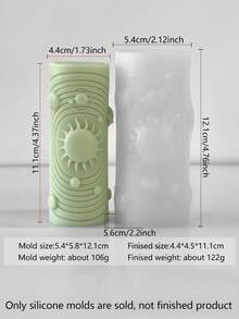 قالب شمع سيليكون بأشكال أجرام سماوية، مناسب لإعداد التأمل، هدايا رأس السنة، حفلات ذات موضوع شتوي. سهل التنظيف وإعادة الاستخدام. قالب متعدد الاستخدامات لصنع الشموع اليدوية، والفن الجصي، والصابون، والطين. مثالي لديكور المنزل، والإقامة بالنمط الإسكندنافي، وغرفة المعيشة، والحمام، والفعاليات الخارجية - أبيض - مشاهدة 19