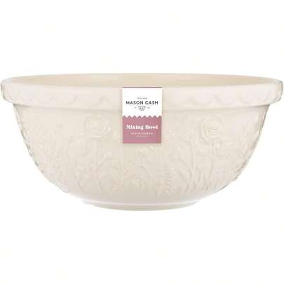 In The Meadow Rose Mixing Bowl Cream 4 Litre Capacity
