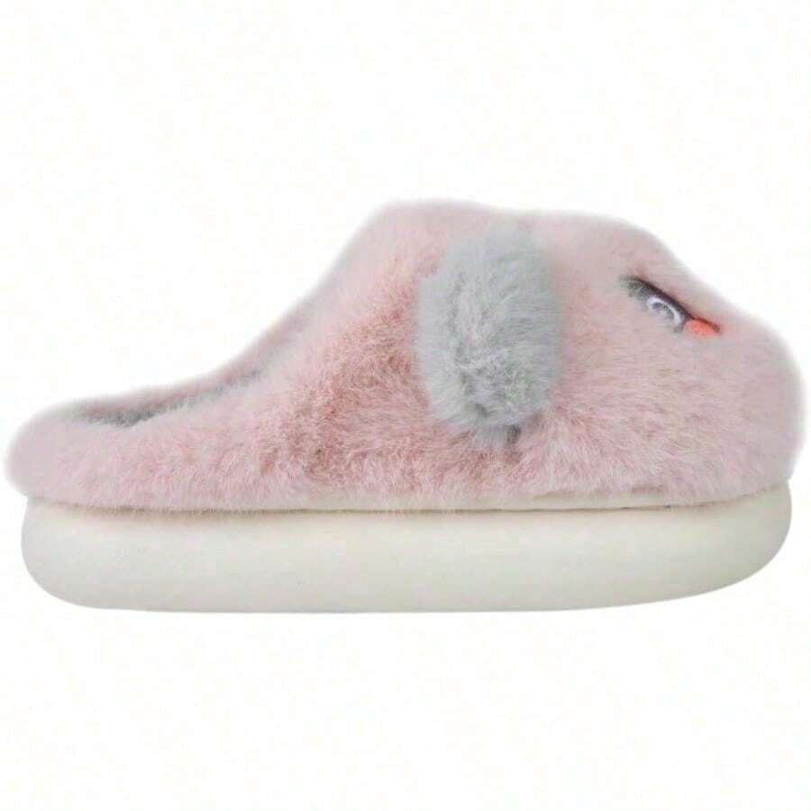 VIVIS SHOES KIDS Pantufla de Textil Para Niña Slip-on de Punta Redonda para Otoño Diseño de Peluche de Panda Color Rosa - 230 centímetros - Ver 1