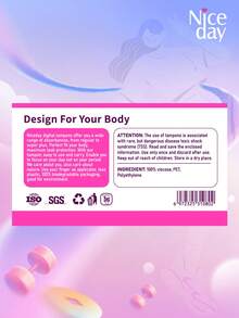 Niceday 每盒16支，指入式迷你卫生棉条，长4.5厘米，宽1.2厘米，材质柔软，干爽防过敏，适合女性经期、运动健身、游泳等场合。