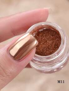 1/6/8色夏季镜面金属铬粉套装，金色、绿色、粉色、银色魔镜粉套装，全息闪粉，美甲工艺粉，电镀金属闪粉 - 彩色 - 查看 29