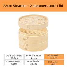 Bamboo Commercial Steamer, Household Steamer Rack, Steamer Basket, Suitable For Baozi, Dim Sum, Bamboo Steamer
