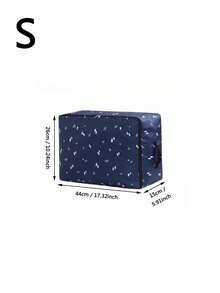 1Pc Large Capacity Storage Bag,Oxford Cloth Quilt Storage Bag, Quilt Travel Moving Storage Packing Bag, Clothes Luggage Storage Bag, For Seasonal Storage And Organization - Blue - View 15