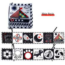 婴儿黑白布书，圣诞风格布书，蝴蝶布书，婴儿床挂书，可提升宝宝认知能力，婴儿益智布书 - 彩色 - 查看 11