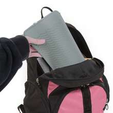 [1pc Heat Resistant Travel Mat] Black/Grey, Rose Red Heat Resistant Silicone Travel Mat, Heat Resistant Silicone Pad For Curling Irons And Straighteners