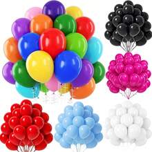 25/55 piezas Conjunto de globos de látex coloridos con acabado brillante y vibrante, perfecto para el Día de San Valentín, bodas, cumpleaños, compromisos, graduaciones, aniversarios, baby showers y decoraciones de fiestas, ideal para arcos de globos, montaje de mesas o decoración de eventos románticos interiores y exteriores - Multicolor - Ver 4