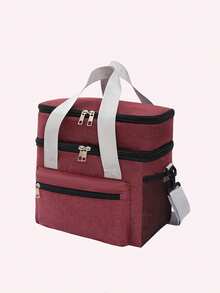 Set Sewing Machine Case, Sewing Machine Carrying Bag, Sewing Storage Bag With Multiple Pockets, Knitting Storage Case, Sewing Accessories Storage And Organizing Bag, Shoulder Bag Travel Tote Bag For Singer, Brother, Janome And Other Sewing Machines - Multicolor - View 12