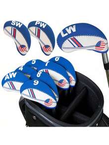 Sleek Fresh Blue Iron Putter Head Cover - Premium Durable Protective Gear | Ideal For Young Golf Enthusiasts & Daily Practical Players - Blue - View 6