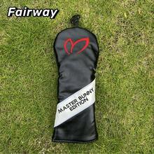 黑色兔耳高尔夫球杆头套 高尔夫球杆头套 一号木杆头套 球道木杆头套 混合杆杆头套 球头保护套装 - 黑色 - 查看 7