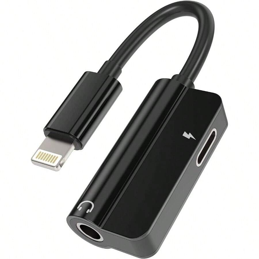 Headphone Adapter Compatible With To 3.5mm AUX Audio Jack And Dongle Earphone Splitter Compatible 11 12 Converter Power Charging Connector MFI Certified - 最初的 - 查看 1