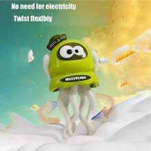 会爬行、会发光、会发声的电动水母玩具，带LED灯和音乐的水母触手探险家，自动避障，理想的圣诞礼物 - 彩色 - 查看 13