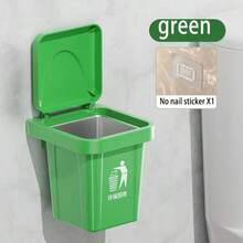 1pc Stainless Steel Wall Mounted Ashtray With Lid, Trash Can Shape - Anti-Flying Ash, Creative Home And Bathroom Decoration, Suitable For Living Room, Bedroom, Holiday Gift,Large Trash Bin, Degradation - Multicolor - View 11