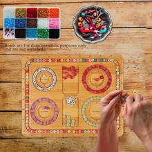 VINCAN 用于制作珠宝手链的串珠板、DIY 珠宝珠子板托盘、用于自由职业工作室的手链制作设计垫、珠宝收纳盒、珠宝盒、钻石艺术（英寸板）