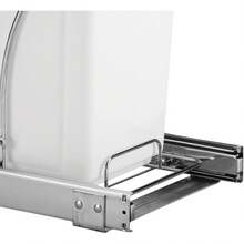 Household Essentials - Glidez Sliding Gabinete Organizador Cromado, Sencillo, Blanco, 1 - 16,25" de ancho x 21,5" de profundidad x 21 - Ver 10