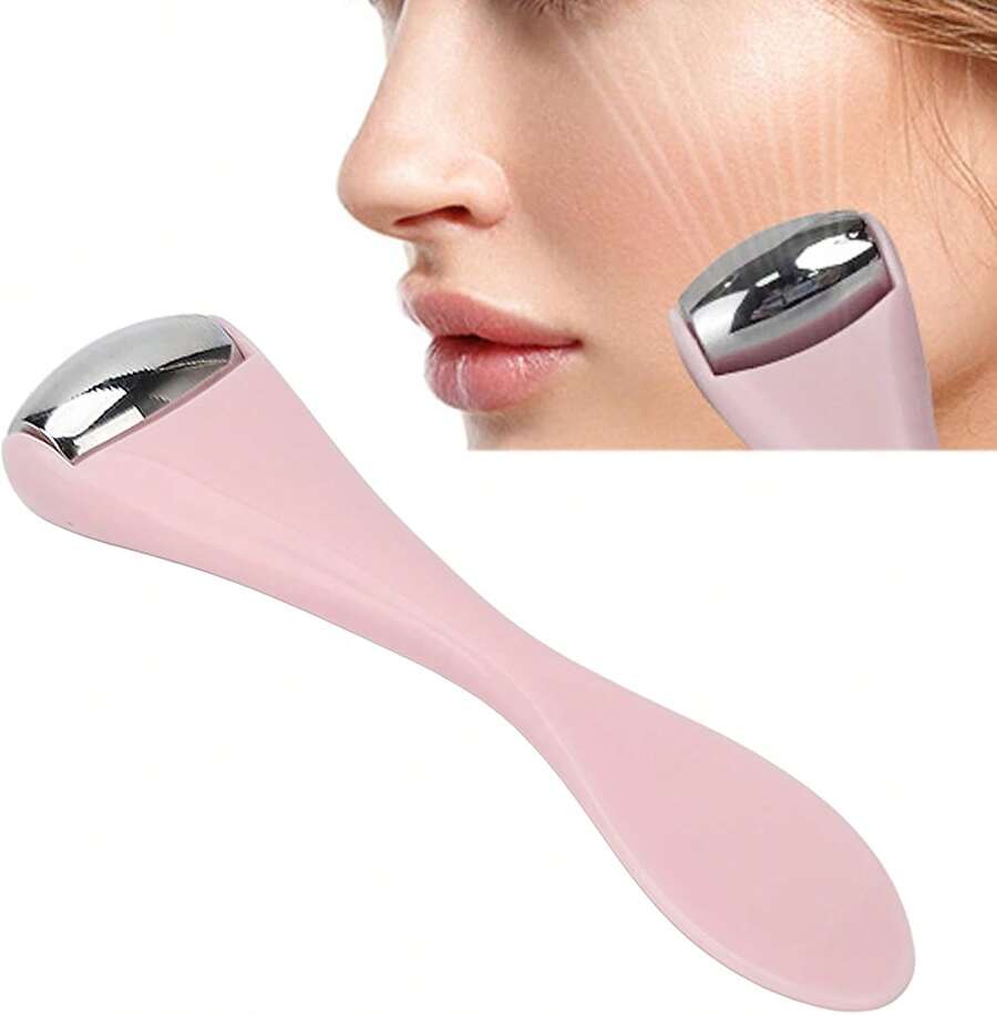 Rodillo para Ojos para Ojos Hinchados y Círculos Oscuros, Mini Rodillo para Ojos de Acero Inoxidable Bola Aleación Facial Reutilizable Aliviar las Arrugas Hinchazón Poros Cuidado - 1 - Ver 1