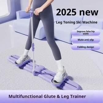 Multifunktionaler Beintrainer für Skifahren, Beinformung, Beinworkout Zuhause, Ski-Cardio-Training, Bein-Schlankheits-Fitnessgerät