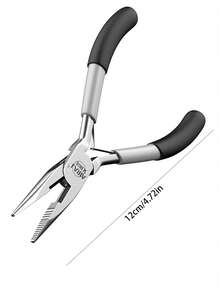 1 Piece Mini Pliers 5 Inches Multi-Functional Pointed Nose Pliers Manual High Hardness Steel Wire Pliers Electrician Wire Stripping Pliers Anti-Slip, Convenient To Carry Universal Manual Tool - Multicolor - View 8