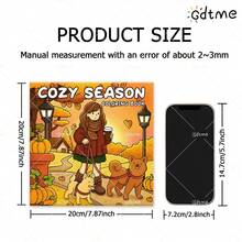 1 Pc Children's Coloring Book "Cozy Seasons": Bold And Simple Pattern Coloring Book, Suitable For Adults, Adorable Painting Book, Perfect Gift For Christmas, Halloween And Birthday - Coloring Cozy Scenes, Relax Body And Mind: Suitable For Friends Who Enjoy Coloring (Coloring Cozy Spaces) - COZY SEASON - View 9
