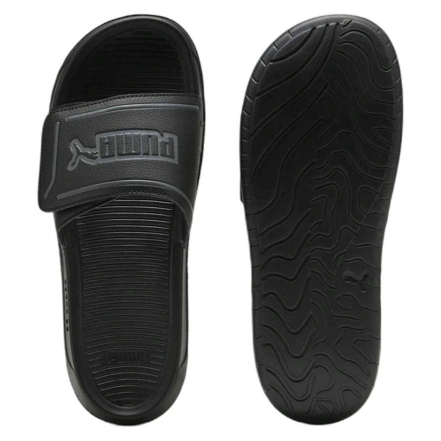 Puma Slippers 400338-01 voor man en vrouw in kleur Zwart - Zwart - Bekijken 1