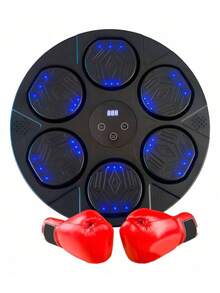 Máquina de boxeo guantes ejercicio inteligente música ejercicio deporte entrenamiento físico gimnasio golpes coordinación resistencia accesorios boxeo entrenamiento - Multicolor - Ver 2