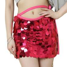 Fantasia de Dança do Ventre Profissional Feminina com Lantejoulas para Apresentações, Roupa de Prática para Iniciantes com Cinto de Cintura e Saia com Lenço de Quadril