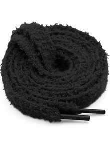 1 Pair Soft Flat Fuzzy Shoelaces: Wide Thick Furry Shoe Laces For Sneakers(120cm/47.24inch) - Multicolor - View 7