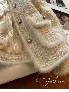 Women Trench Coats - Apricot - View 2