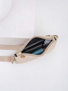 Bolso cruzado de mujer con relieve ondulado de nueva moda, bolso de hombro versátil y dulce, bolso de sobre - Albaricoque - Ver 5